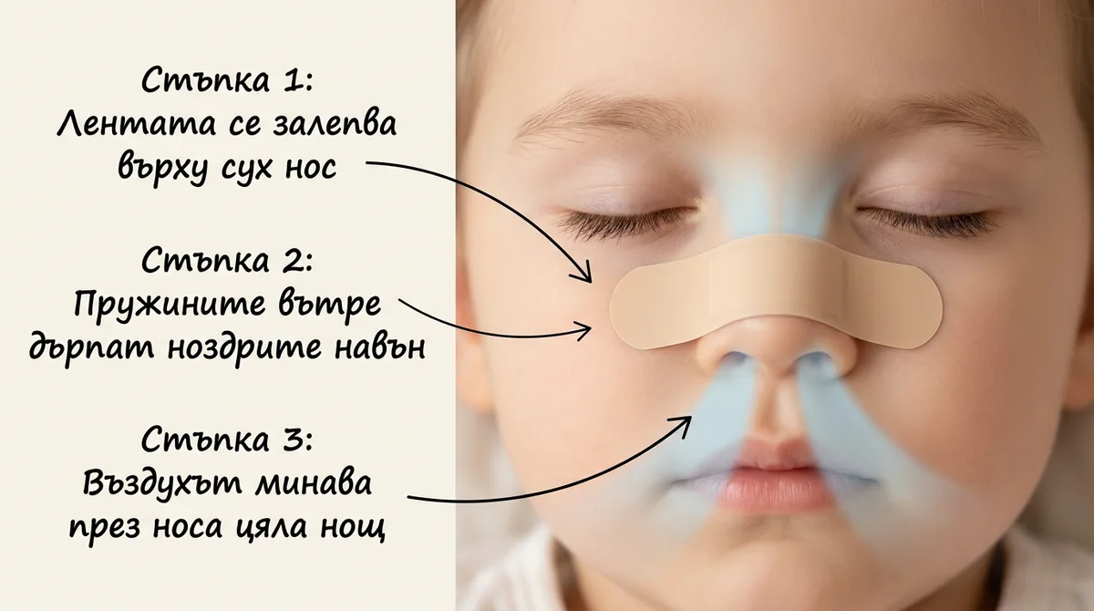 Трите стъпки при слагане на лепенката